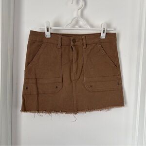 No Boundaries Tan Skirt